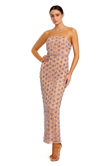 Mac Duggal Hand-Embellished Dress 