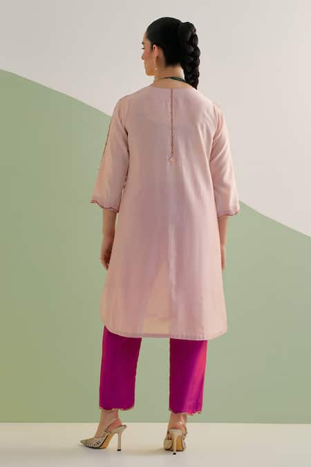 Brahmand By Vertika Kalra Hand Embroidered Kurta Set 