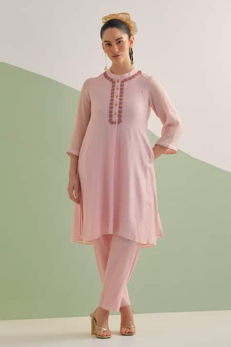 Brahmand By Vertika Kalra Hand Embroidered Kurta Set 