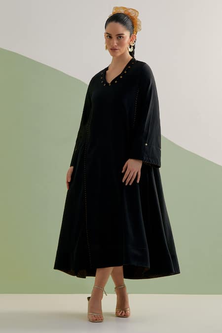 Brahmand By Vertika Kalra Placement Hand Embroidered Dress 