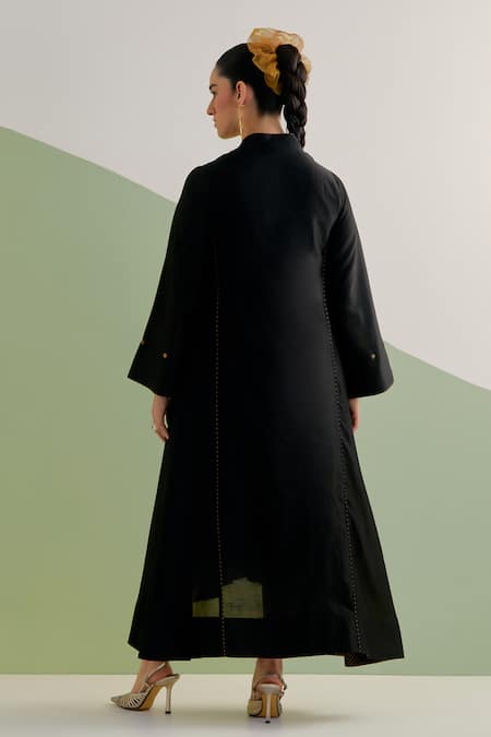 Brahmand By Vertika Kalra Hand Embroidered Chanderi Dress 