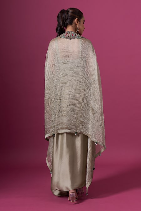 Prisho Dori Embroidered Kaftan Skirt Set 