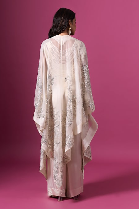 Anamika Khanna Embroidered Cape Skirt Set 