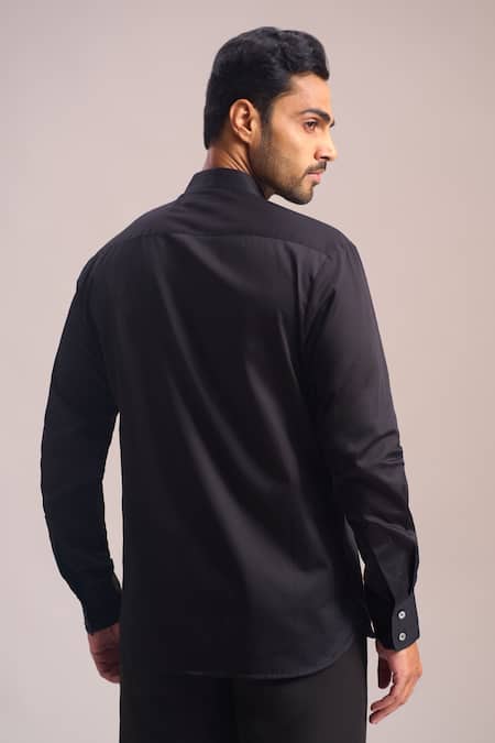 Rohit Bal Placement Embroidered Shirt 