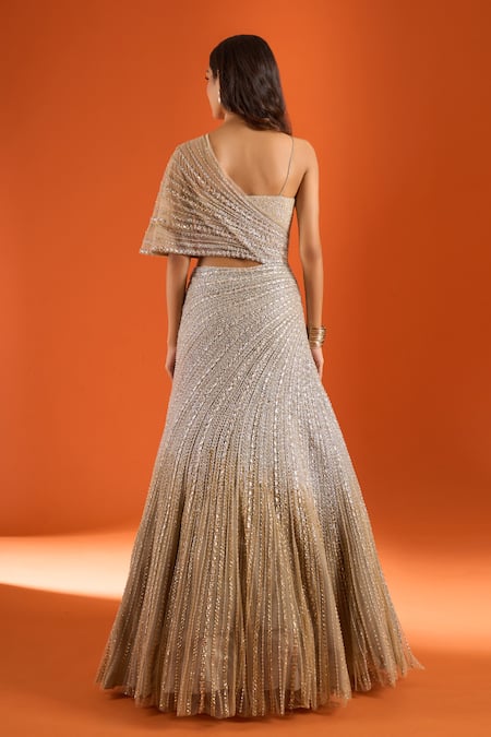 COUTURE BY NIHARIKA Embroidered Blouse & Lehenga Set 