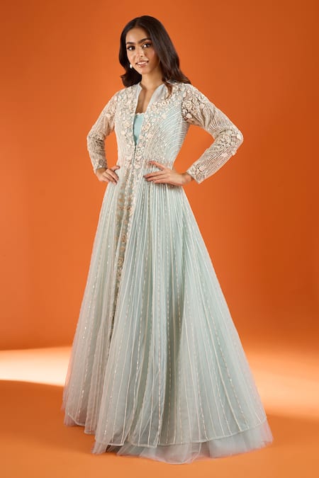 COUTURE BY NIHARIKA Embroidered Jacket Lehenga Set 