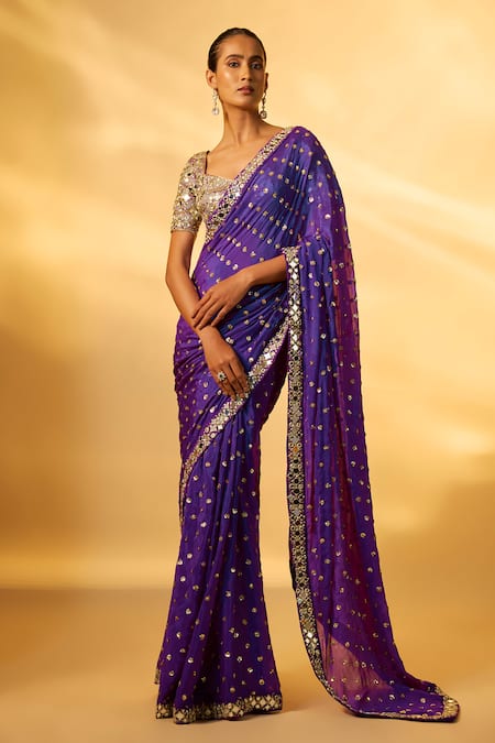 Vana Ethnics Embellished Saree Set 