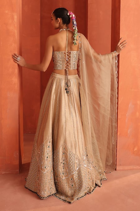 Label Astha Chhabra Embroidered Blouse & Lehenga Set 