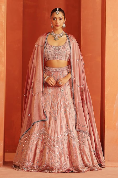 Label Astha Chhabra Sequin Embroidered Lehenga Set 