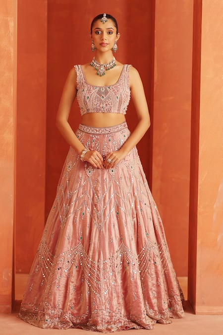 Label Astha Chhabra Sequin Embroidered Lehenga Set 