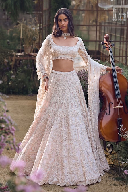 Seema Gujral Regal Motif Embroidered Lehenga Set 