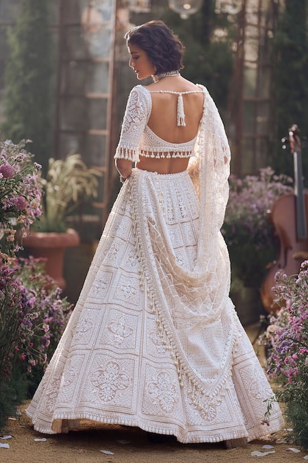Seema Gujral Regal Motif Embroidered Bridal Lehenga Set 