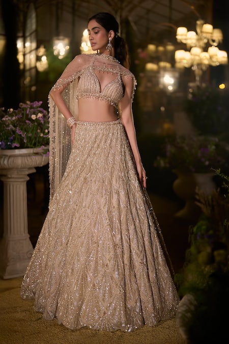 Seema Gujral Geometric Embellished Lehenga Set  