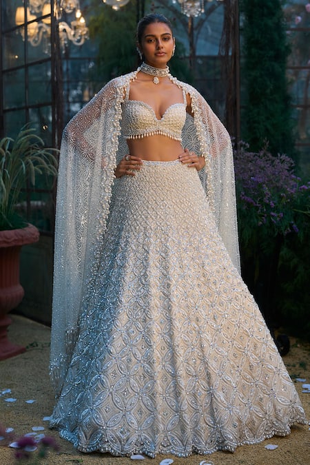 Seema Gujral Tonal Embellished Lehenga Set 