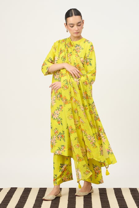 Dot Printed Kurta Set