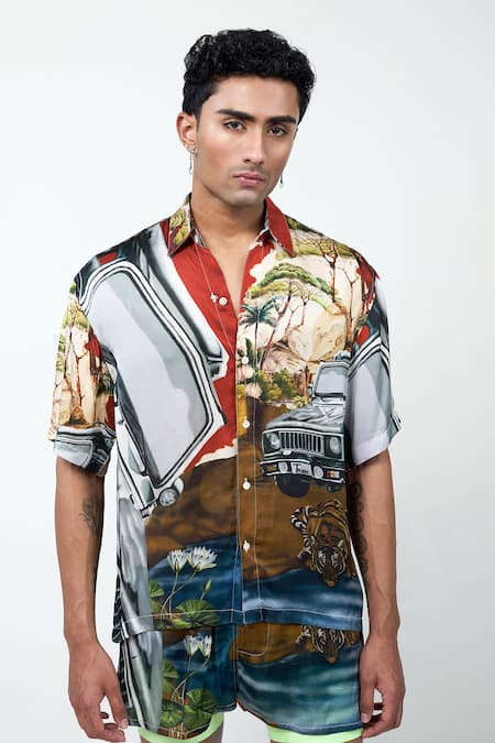 Triune Ranthambore Safari Printed Shirt 