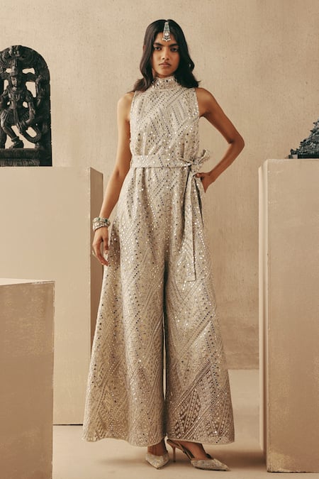 Twenty Nine Mirrorwork Tissue Jumpsuit 
