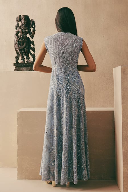 Twenty Nine Mirrorwork Beadwork Long Jacket 