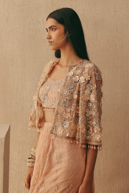 Twenty Nine Rose Jaal Mirrorwork Top 