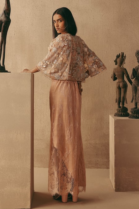 Twenty Nine Rose Jaal Mirrorwork Top 