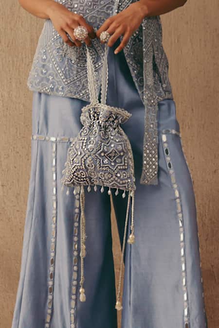 Twenty Nine Mirrorwork Sleeveless Blazer 