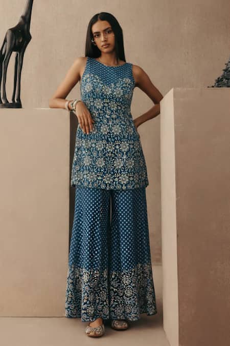 Twenty Nine Mirrorwork Applique Bootcut Pant 