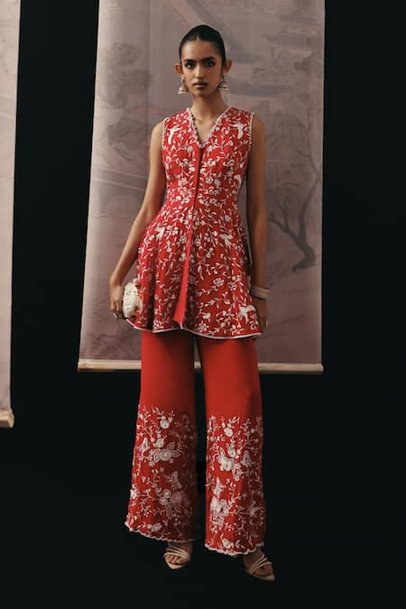 Twenty Nine Floral Embroidered Palazzo 