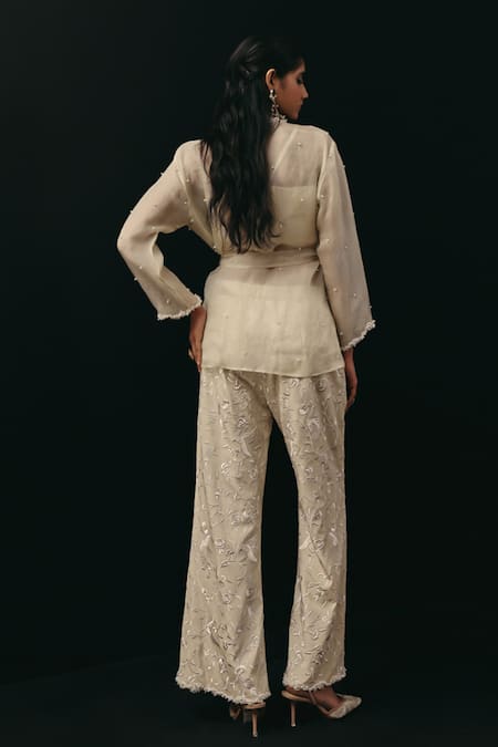 Twenty Nine Tonal Embroidered Palazzo 