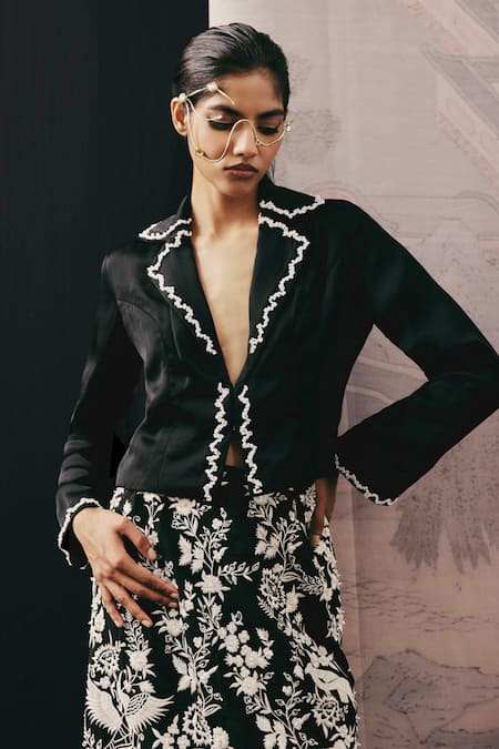 Twenty Nine Beadwork Satin Organza Jacket 