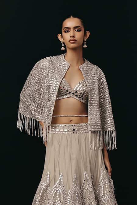 Twenty Nine Mirrorwork Net Cape 