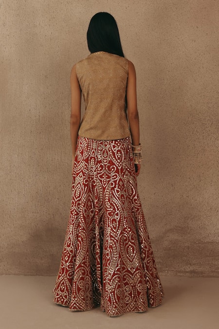 Twenty Nine Mirrorwork Jacket & Lehenga Set 