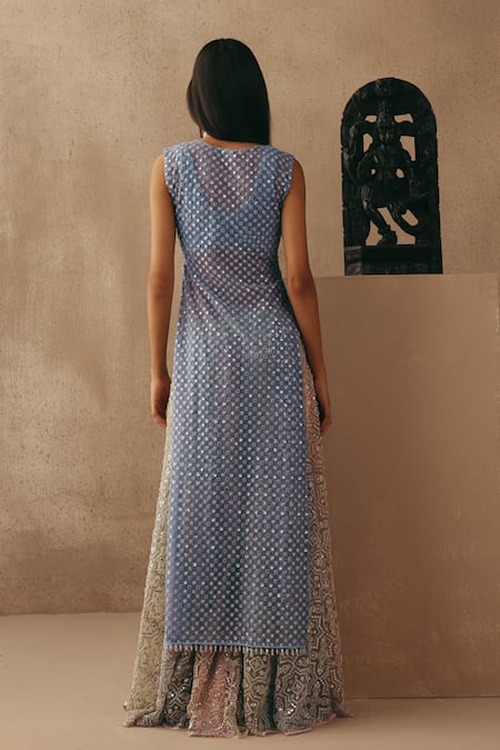 Twenty Nine Mirrorwork Net Long Jacket 