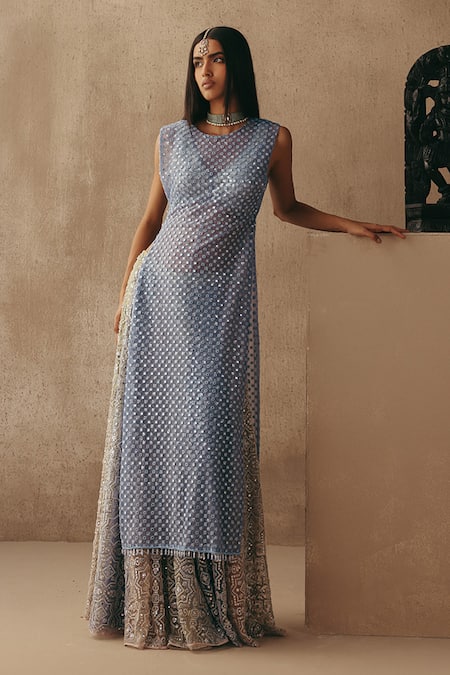 Twenty Nine Mirrorwork Net Long Jacket 