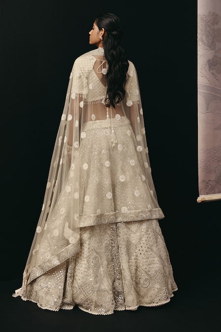 Twenty Nine Mirrorwork Net Lehenga Set 