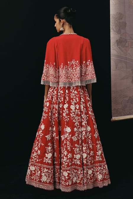 Twenty Nine Parsi Gaara Mirrorwork Lehenga Set 