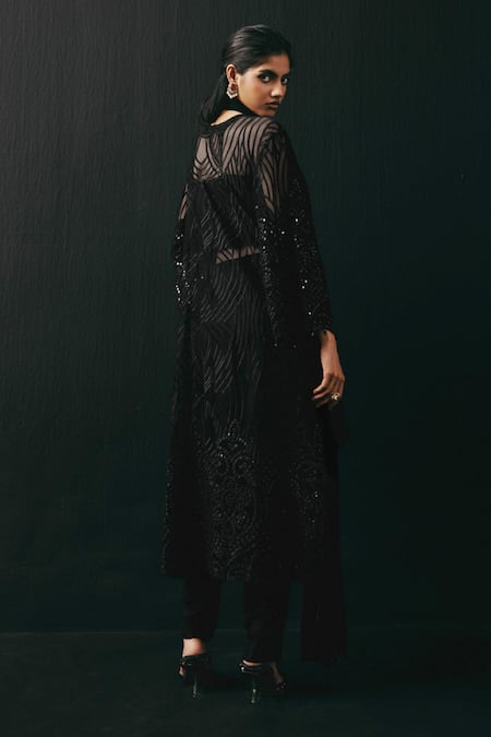 Twenty Nine Mirrorwork Applique Dupatta 