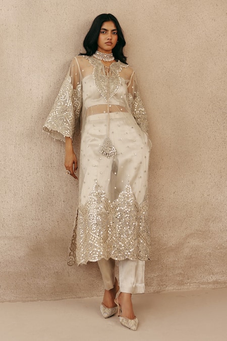 Twenty Nine Mirror Embellished Kurta  