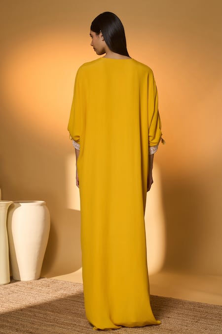Masaba The Sunrise Sorbet Crepe Silk Kaftan 