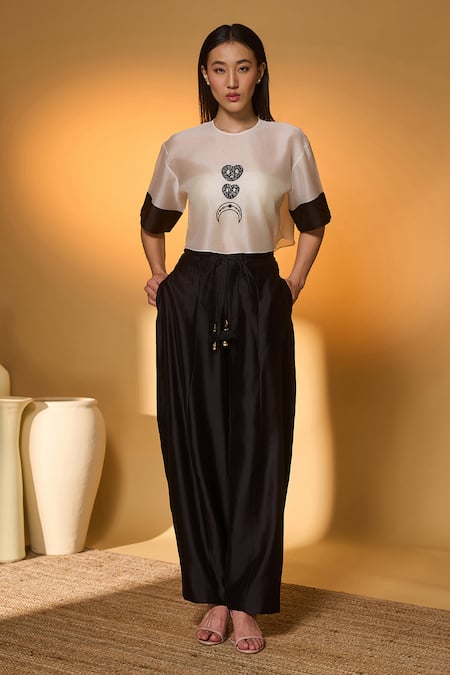 Masaba Midnight Snack Chanderi Top & Pant Set 