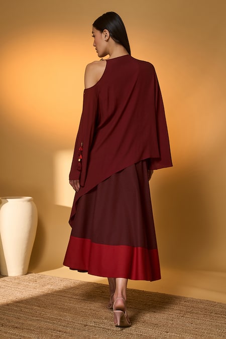 Masaba Lunar Lagoon Asymmetrical Top With Skirt 