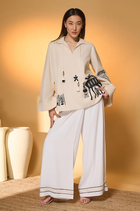 Masaba Noir Stag Top With Pant 