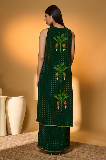 Masaba Tropical Crepe Silk Top & Veshti Set 