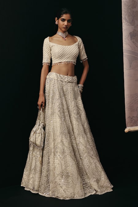 Twenty Nine Mirrorwork Beadwork Potli Bag 