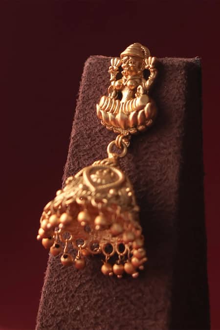 MRJEWELS Lakshmi Grace Temple Necklace Set 