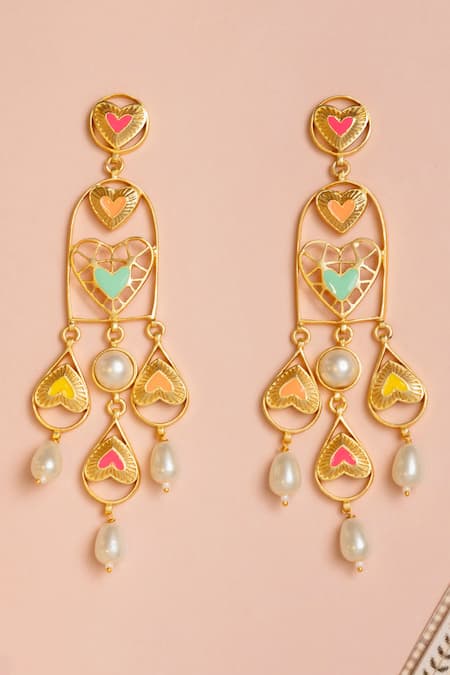 Bauble Bazaar Say Love Earrings 
