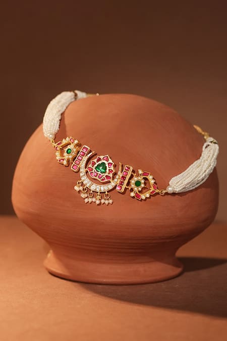 Riana Jewellery Pearl Beaded Choker 