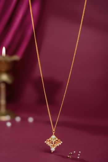 Riana Jewellery Pearl Drop Pendant Necklace  