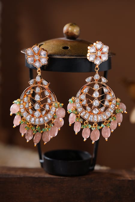Riana Jewellery Kundan Embellished Chandbalis 