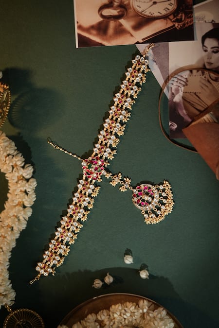 Riana Jewellery Matte Gold Plated Matha Patti 