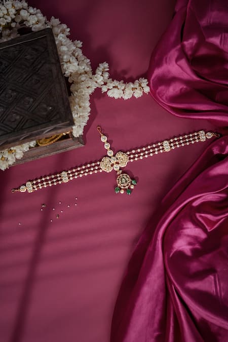 Riana Jewellery 22Kt Gold Plated Matha Patti 